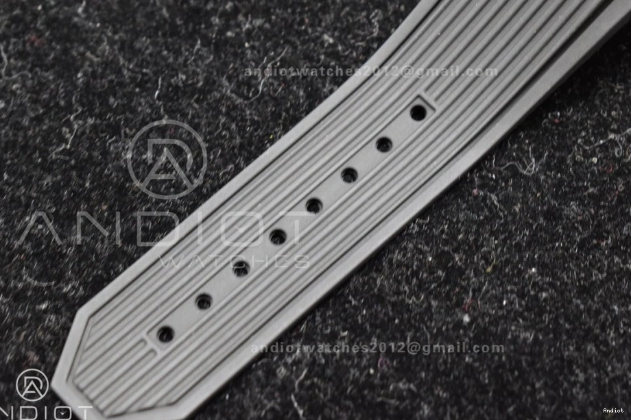 Black RG Edition ZF Big Unico Rubber 1:1 Strap on Hublot Skeleton A1280 Best Dial Bang 0801